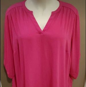 Plus Size Women's 3/4 Sleeve Blouse